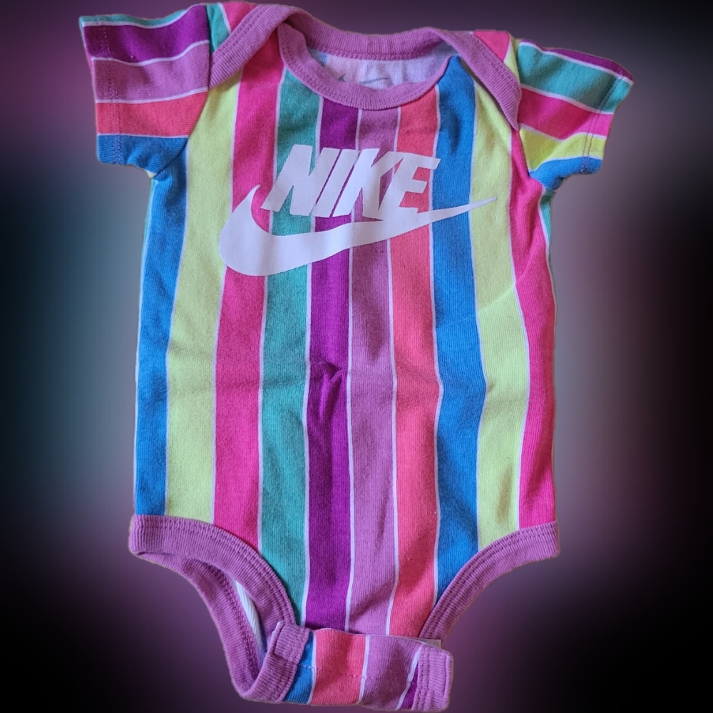 Nike Colorful Striped Bodysuit for Kids